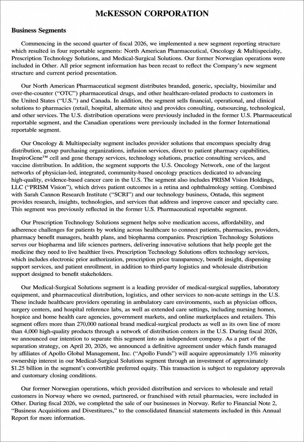 McKesson Reports  - Free AI Report Generator, 50+ Real Report Examples
