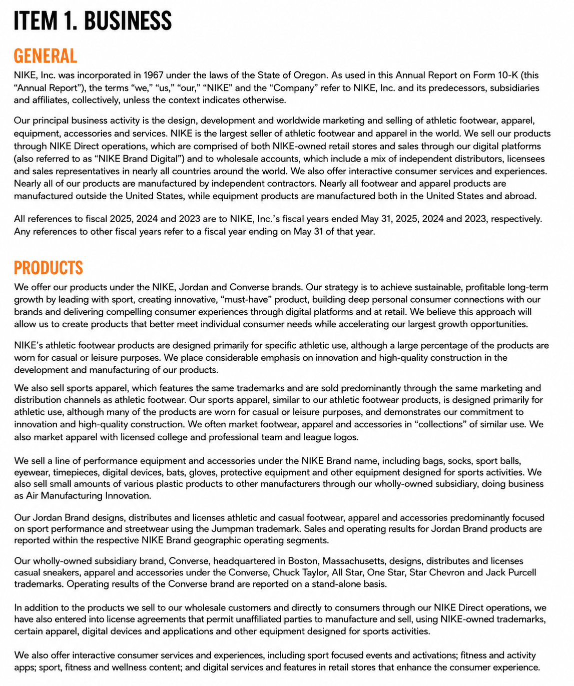 Nike Reports  - Free AI Report Generator, 50+ Real Report Examples