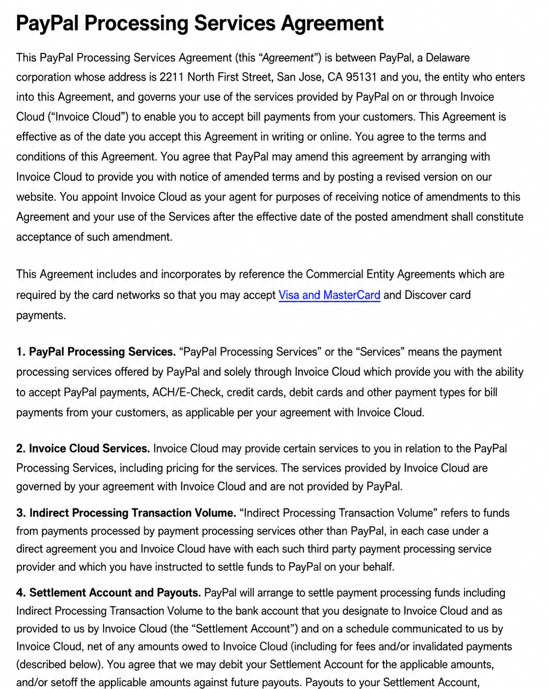 PayPal Agreements  - Free AI Agreement Generator, 50+ Real Agreement Examples