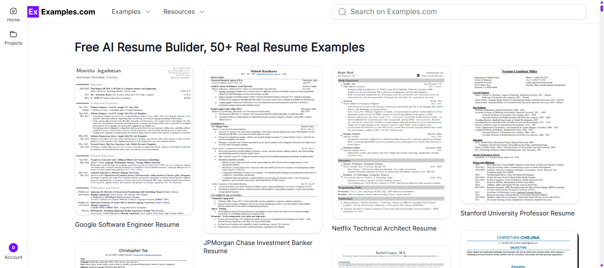 Resume Example