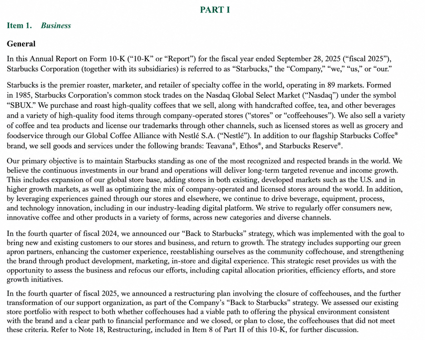 Starbucks Reports  - Free AI Report Generator, 50+ Real Report Examples