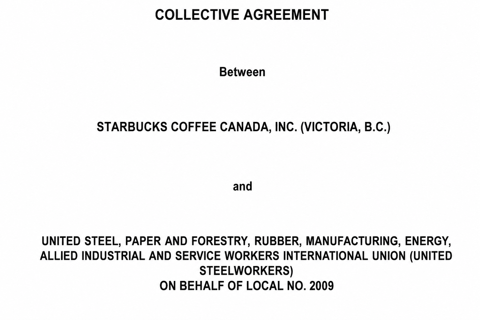 Starbucks Agreements  - Free AI Agreement Generator, 50+ Real Agreement Examples