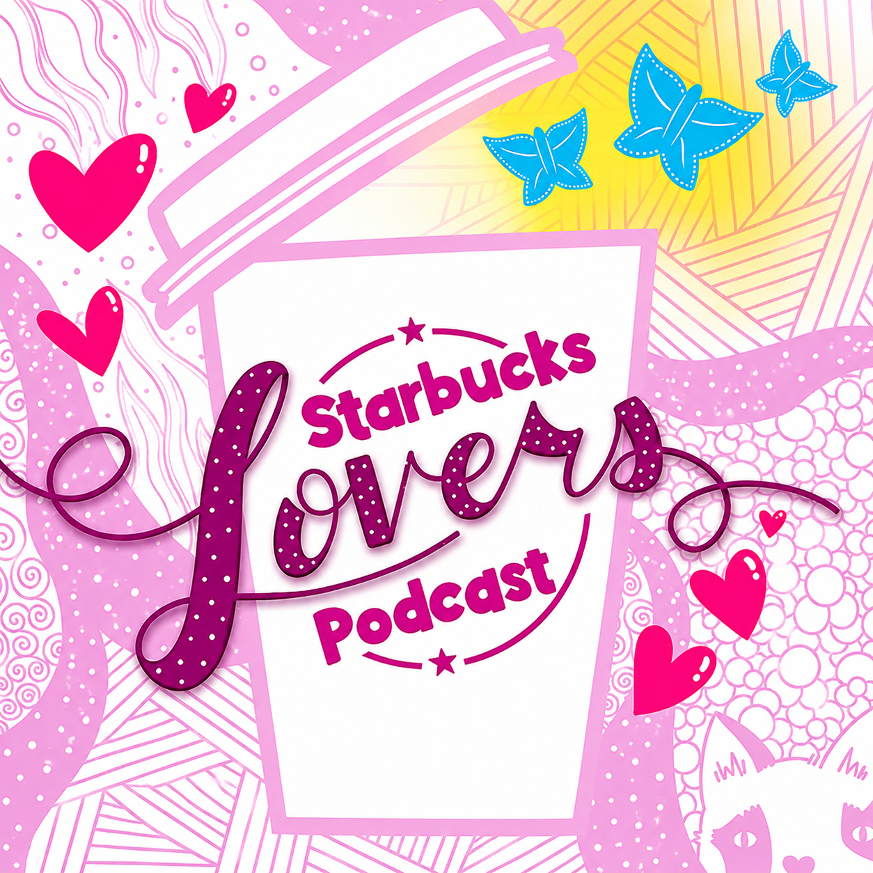 Starbucks Podcast Cover - Podcast Covers Examples, AI Podcast Cover Generator