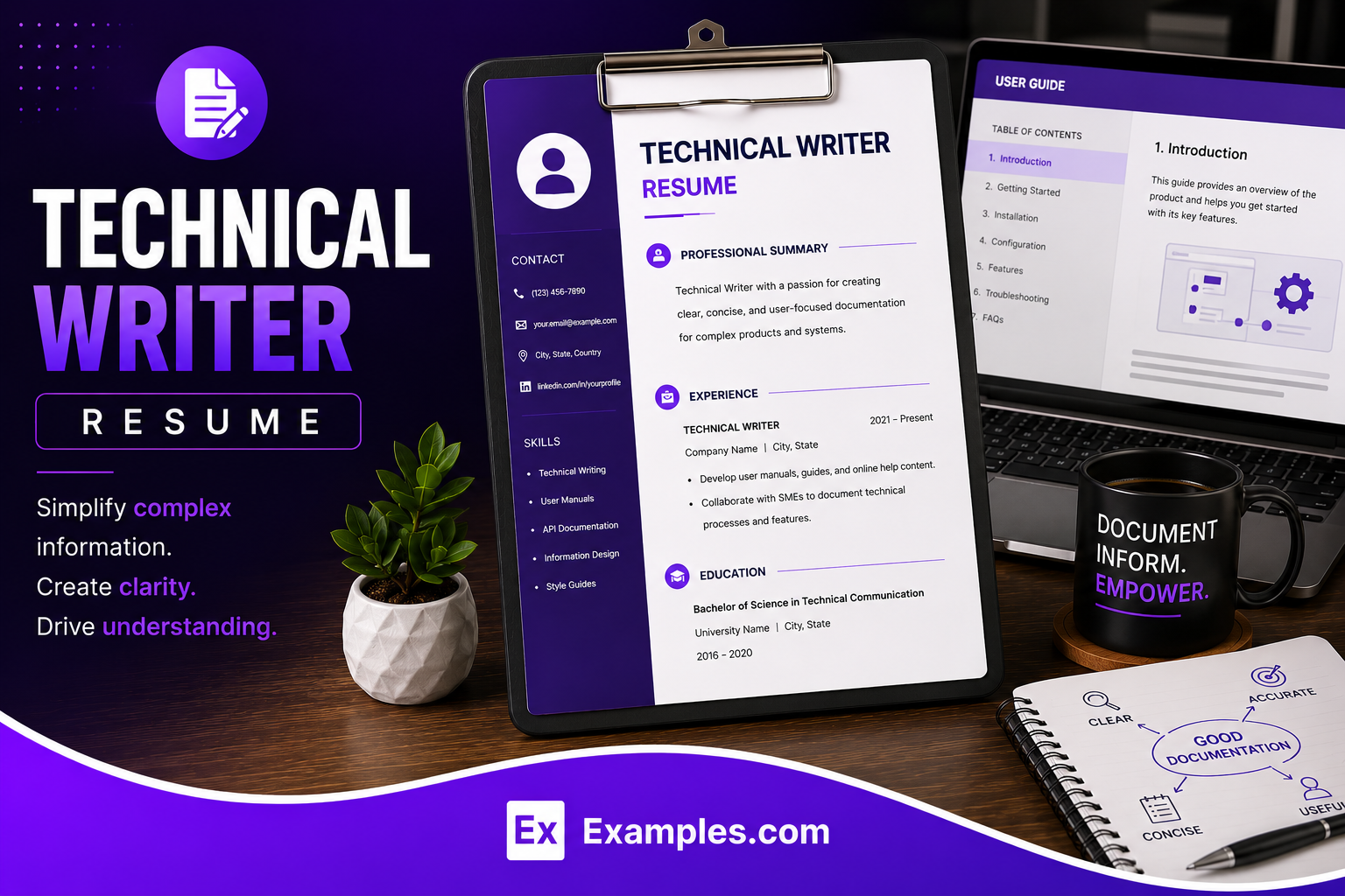 Technical Writer Resume - Free AI Resume Bulider, 50+ Real Resume Examples