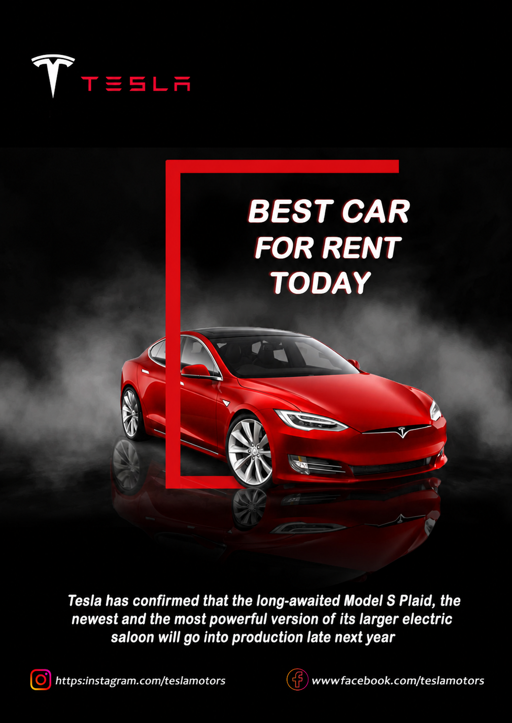 Tesla Banner - Banner Examples, AI Banner Generator