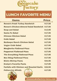 The Cheesecake Factory Menus  - Menu Examples, AI Menu Generator