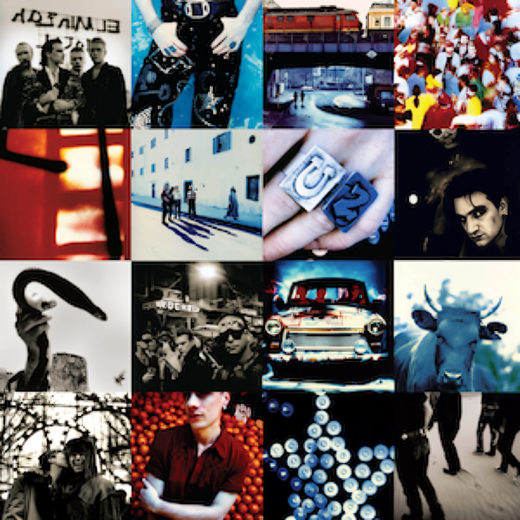 U2 Album Cover  - Free AI Album Cover Generator, 50+ Real Album Cover Examples