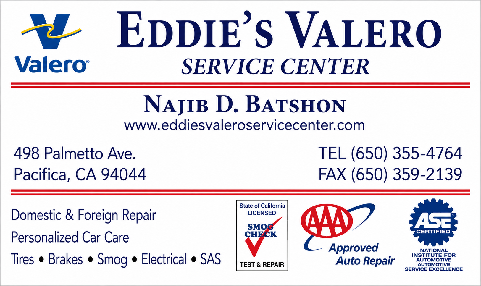 Valero Business Card - Business Card Examples, AI Business Card Generator
