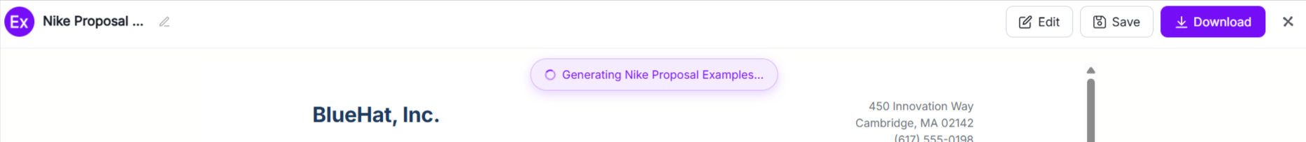 Proposal Examples