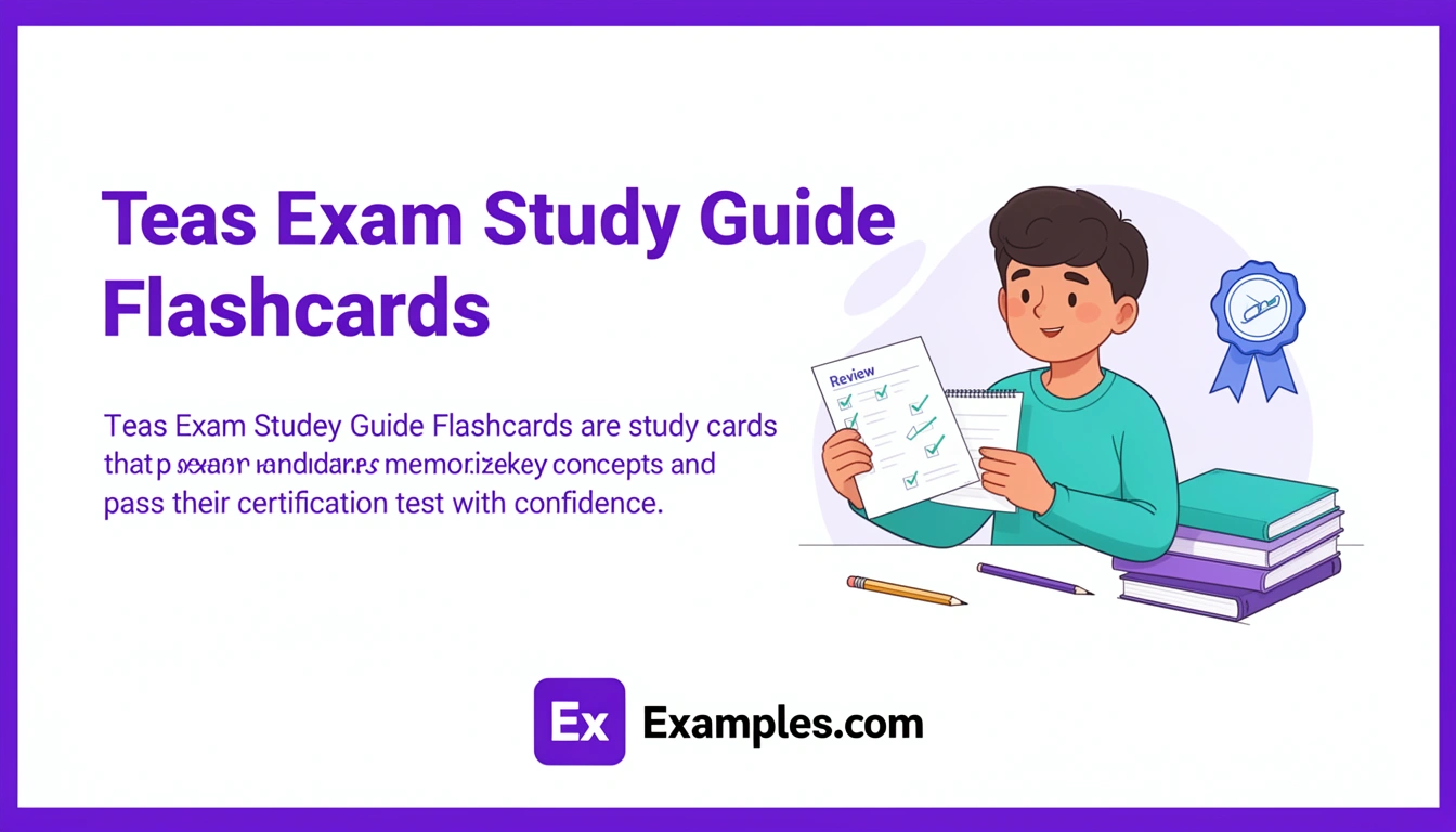 Teas Exam Study Guide Flashcard Examples, Create Teas Exam Study Guide Flashcards with AI