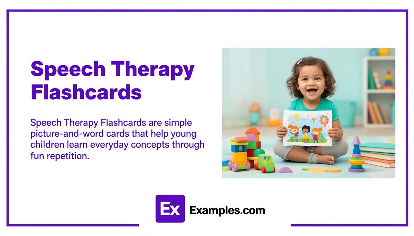Speech Therapy Flashcard Examples, Create Speech Therapy Flashcards with AI