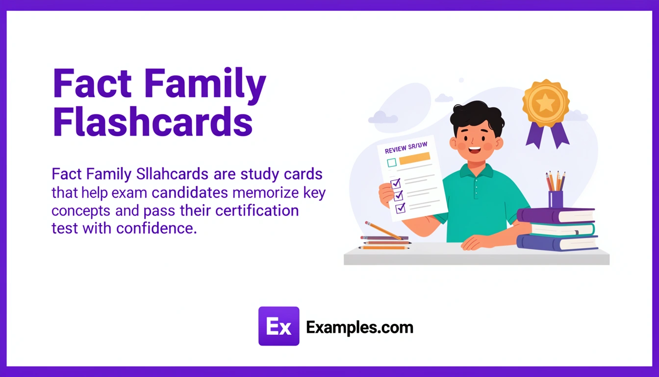 fact family flashcards