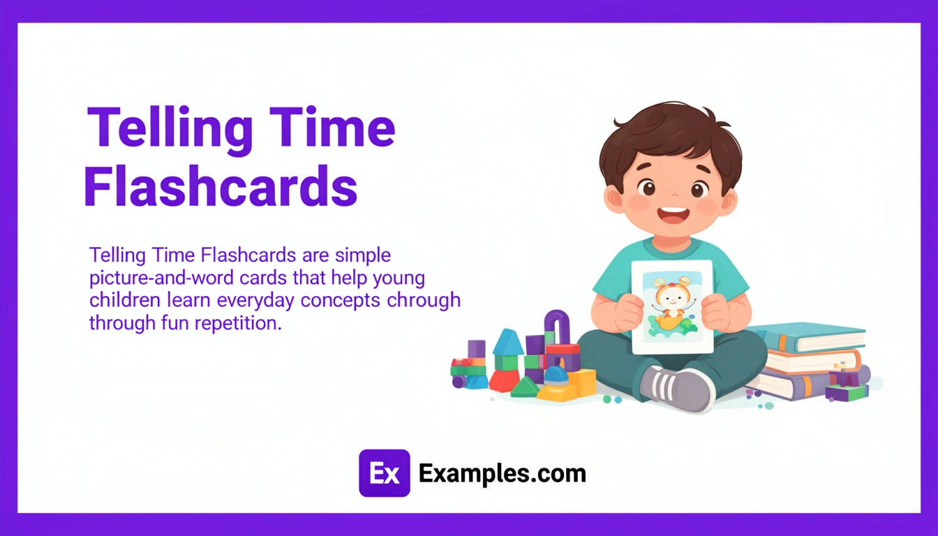 Telling Time Flashcard Examples, Create Telling Time Flashcards with AI