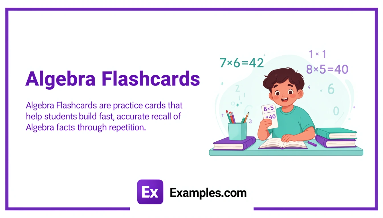 algebra flashcards