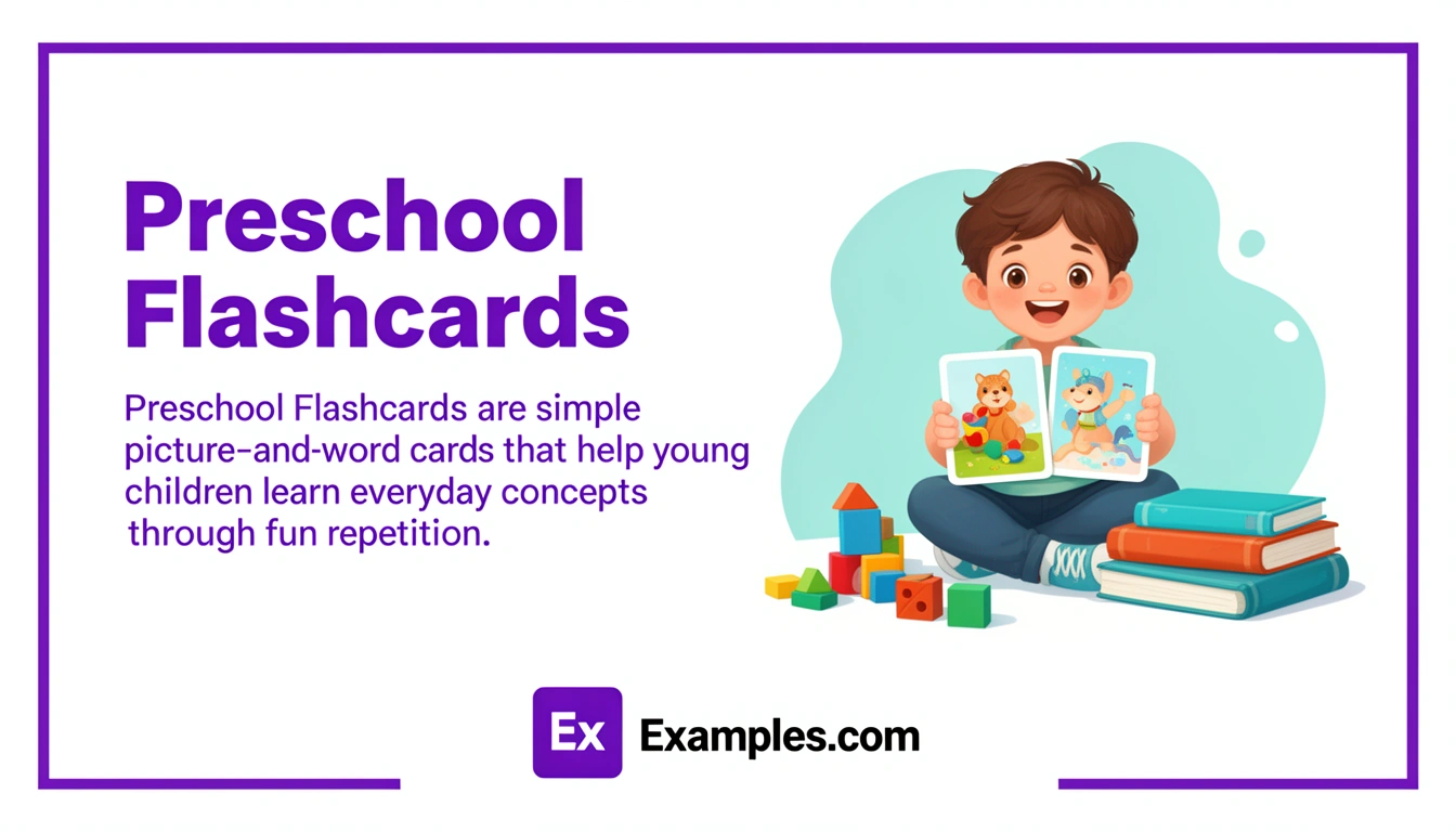 Preschool Flashcard Examples, Create Preschool Flashcards with AI