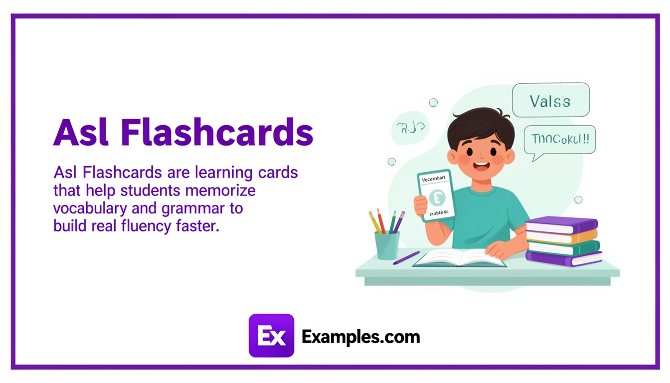 Asl Flashcard Examples, Create Asl Flashcards with AI