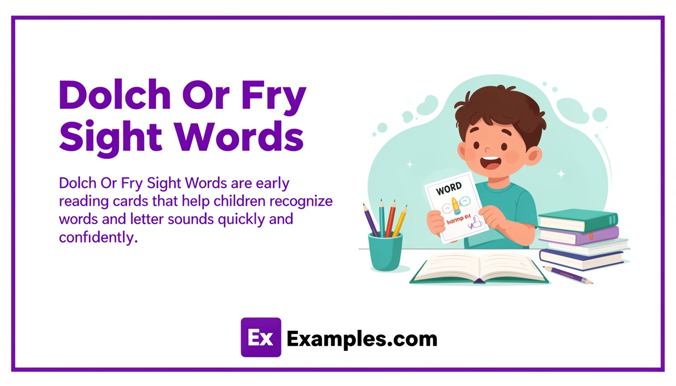 dolch or fry sight words