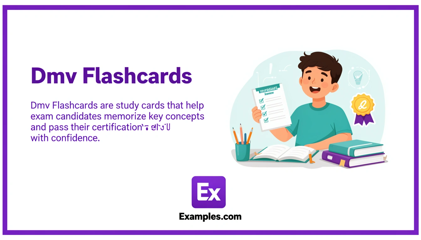 Dmv Flashcard Examples, Create Dmv Flashcards with AI