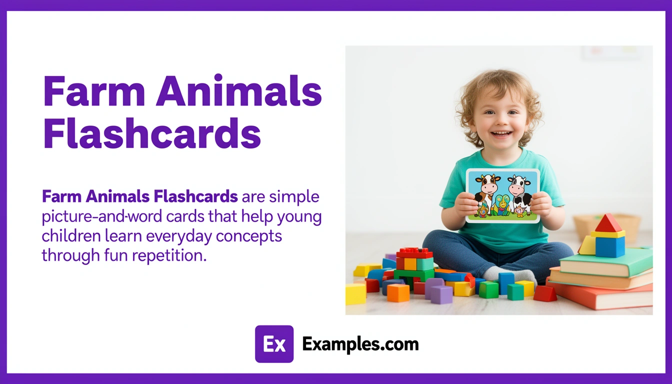 Farm Animals Flashcard Examples, Create Farm Animals Flashcards with AI