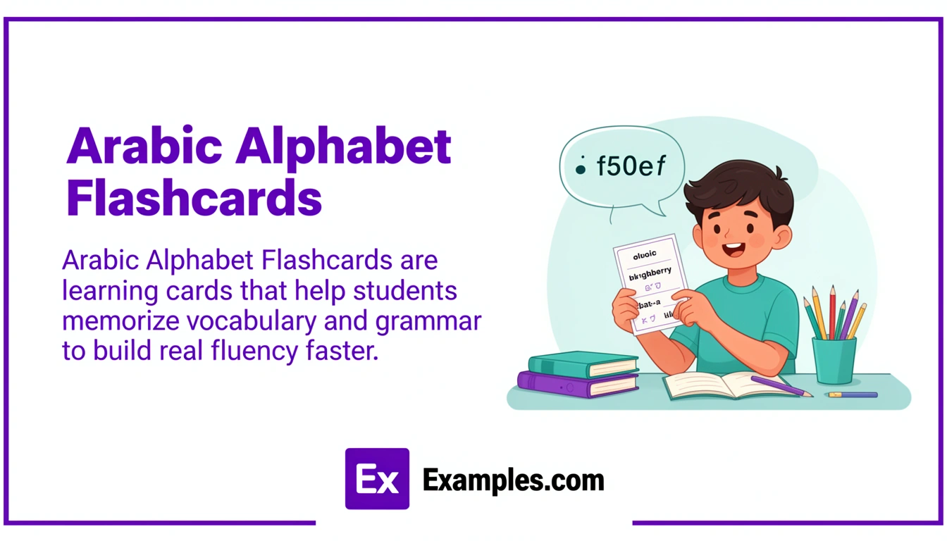 arabic alphabet flashcards