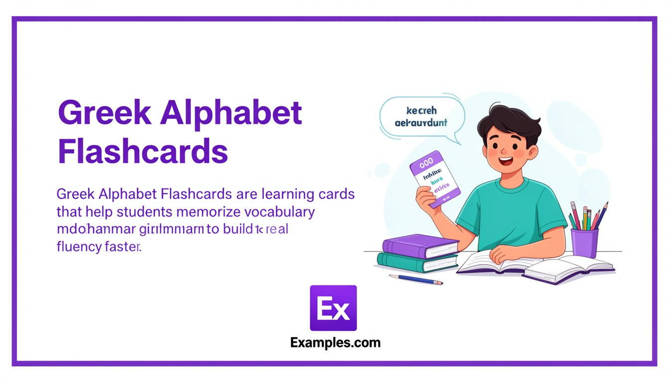 greek alphabet flashcards