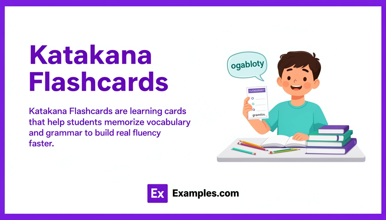 Katakana Flashcard Examples, Create Katakana Flashcards with AI