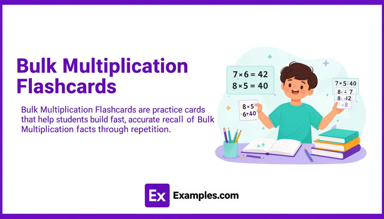 bulk multiplication flashcards