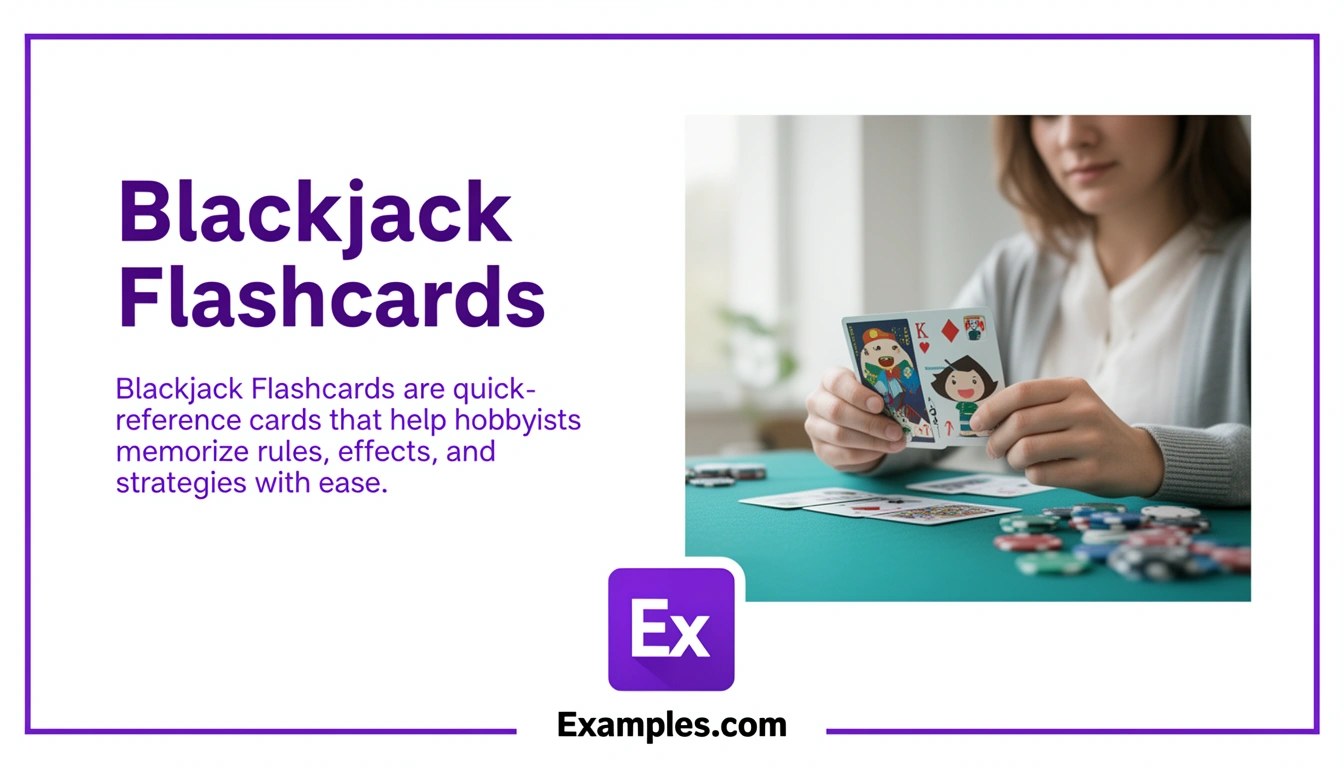 Blackjack Flashcard Examples, Create Blackjack Flashcards with AI
