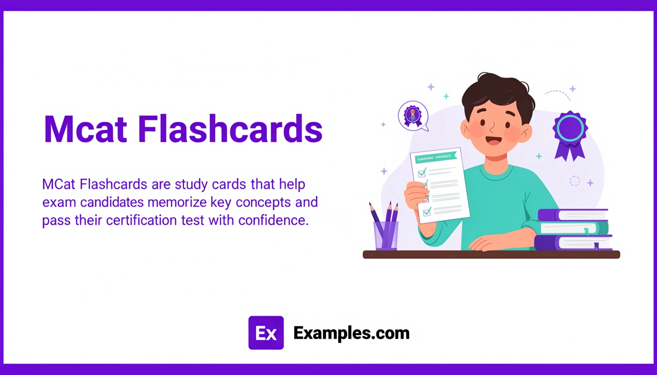 Mcat Flashcard Examples, Create Mcat Flashcards with AI