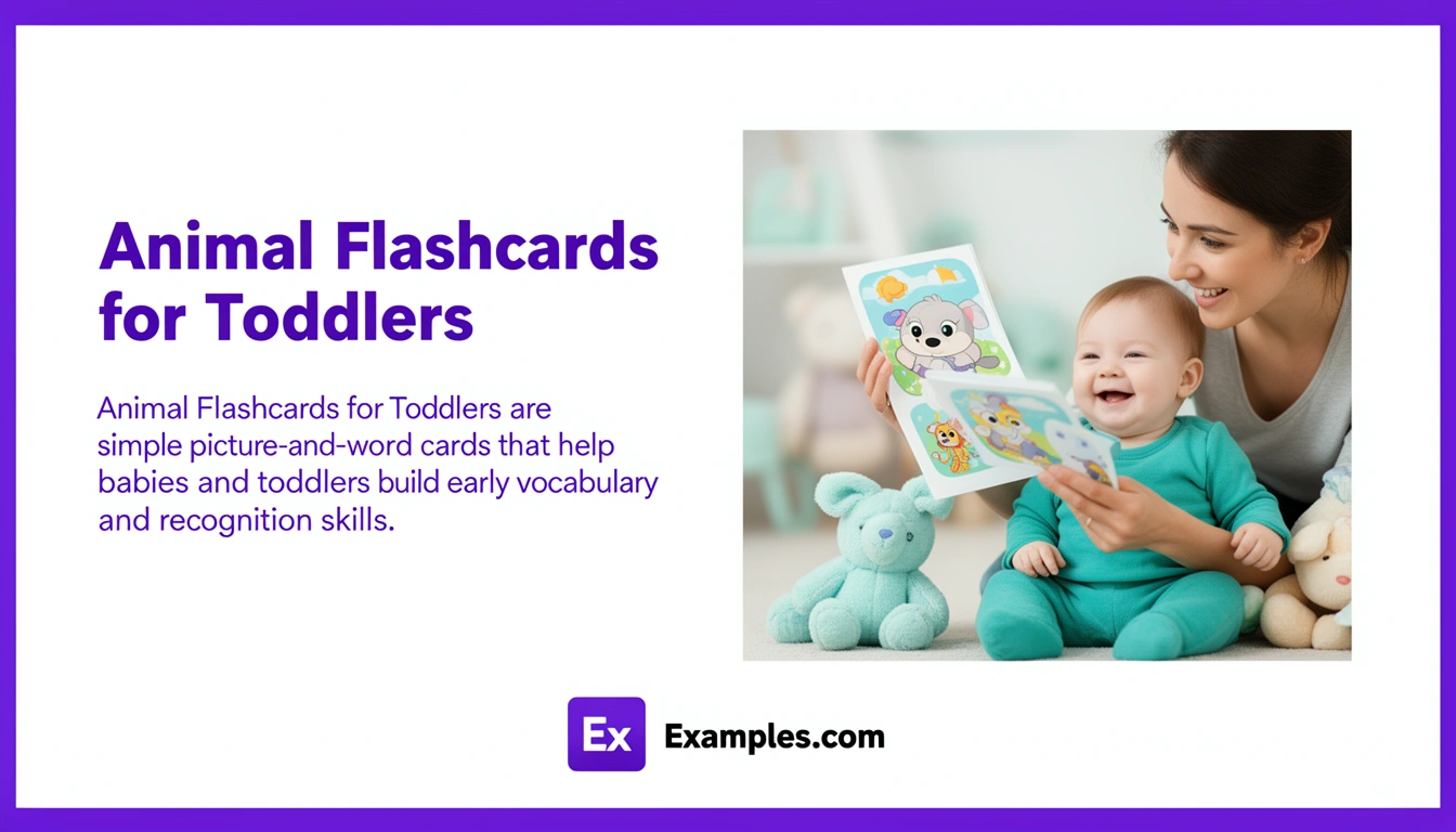 Animal for Toddlers Flashcard Examples, Create Animal for Toddlers Flashcards with AI