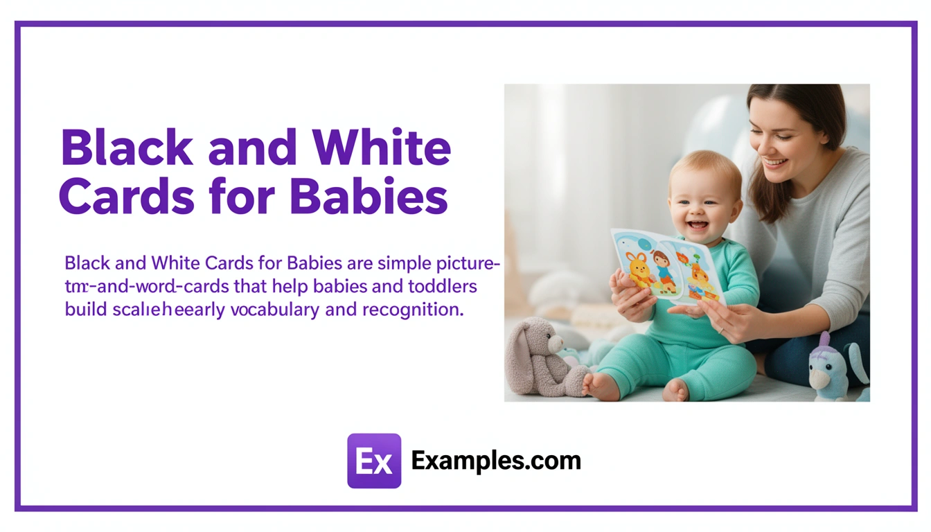 black and white cards for babies