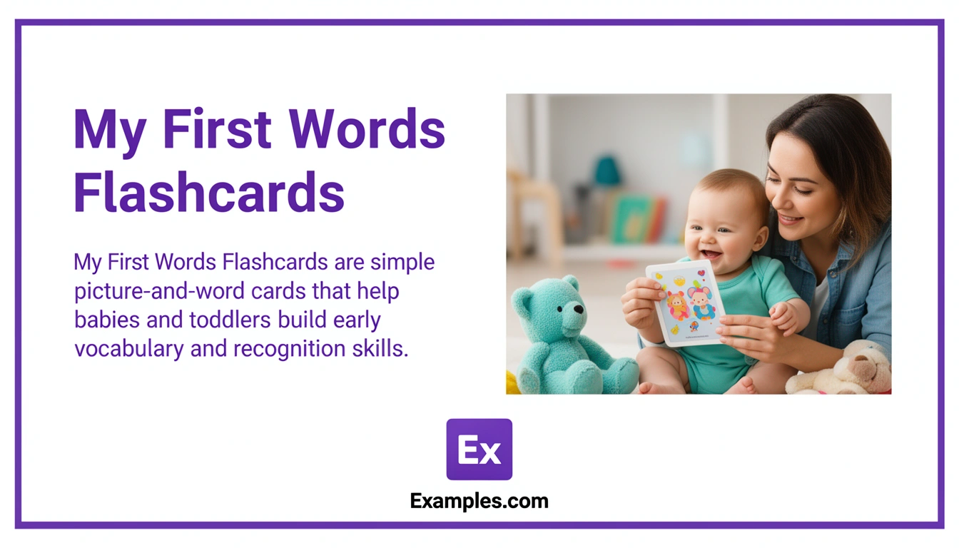 my first words flashcards