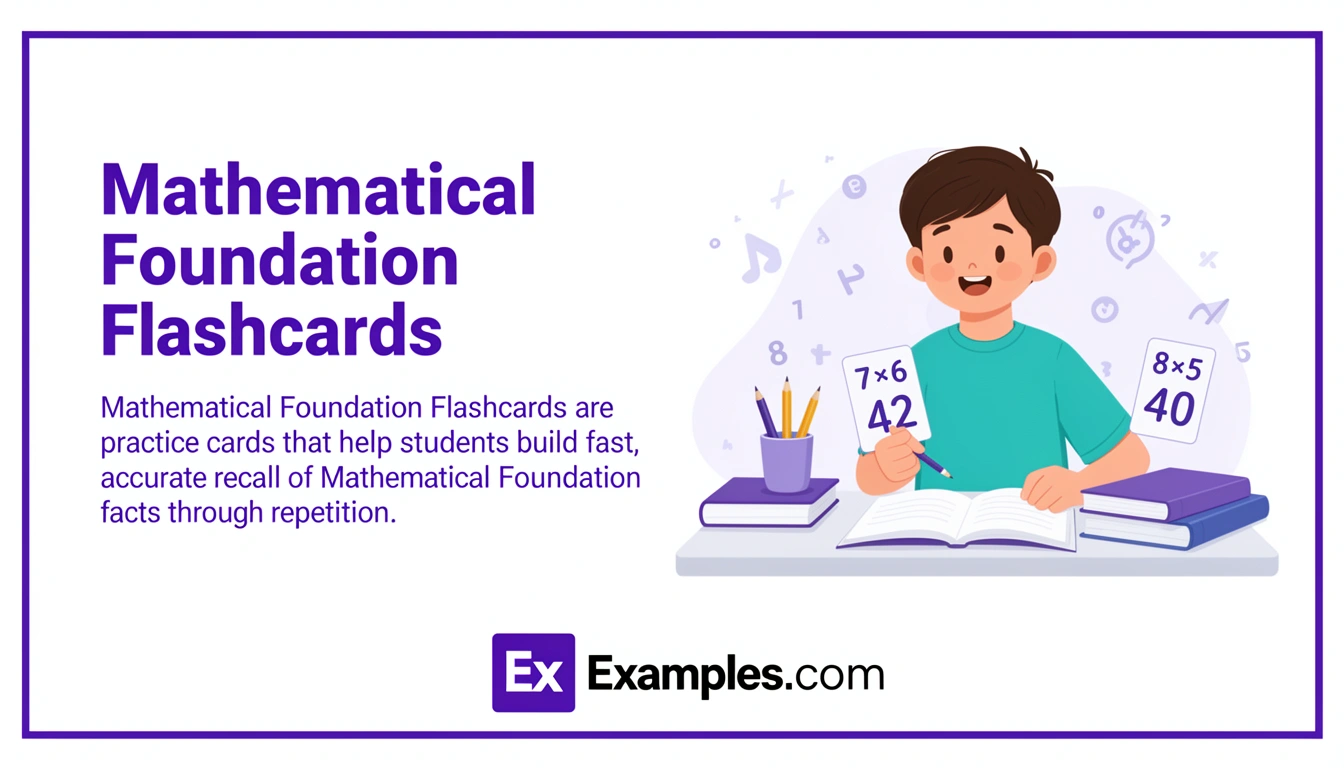 mathematical foundation flashcards