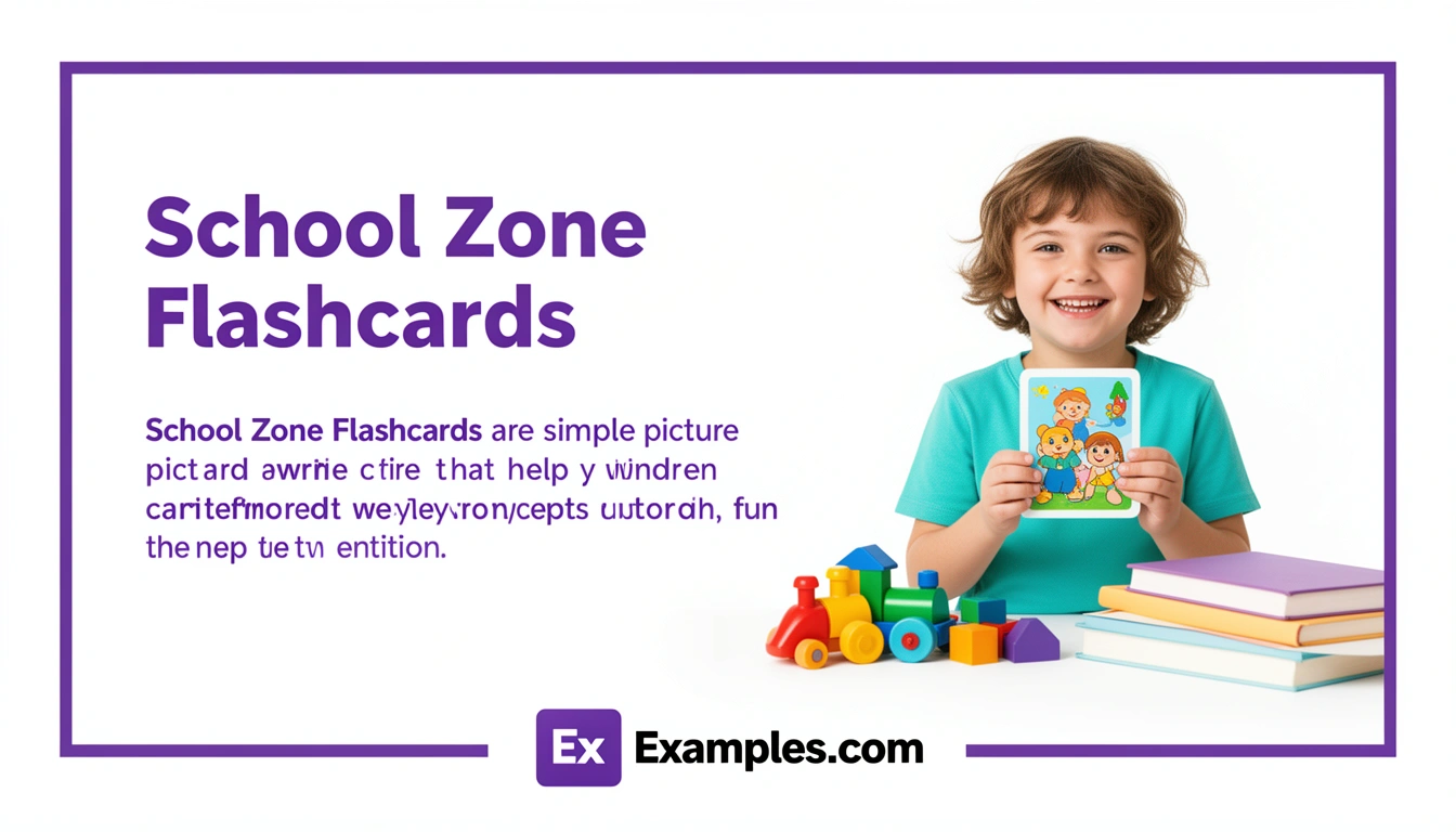 School Zone Flashcard Examples, Create School Zone Flashcards with AI