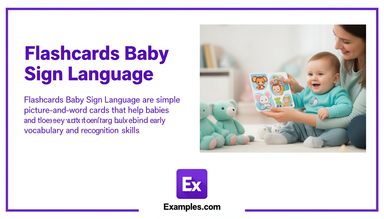 flashcards baby sign language