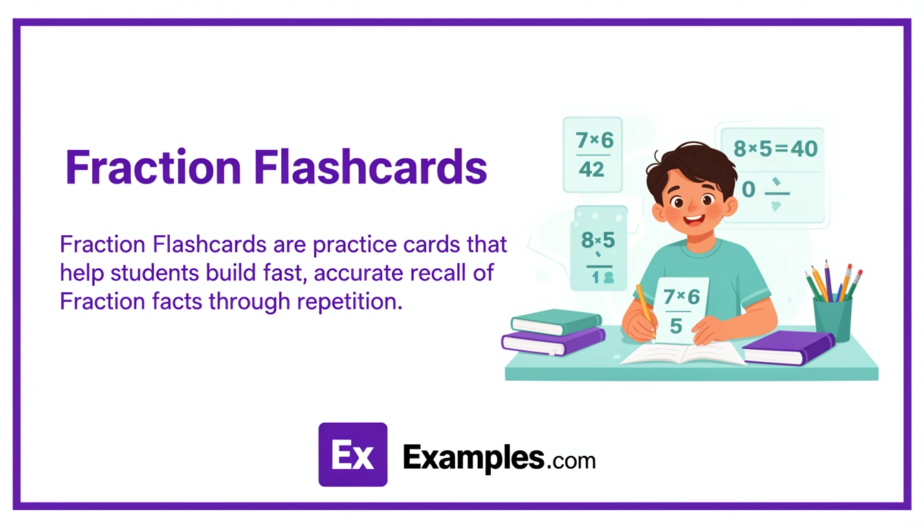 fraction flashcards