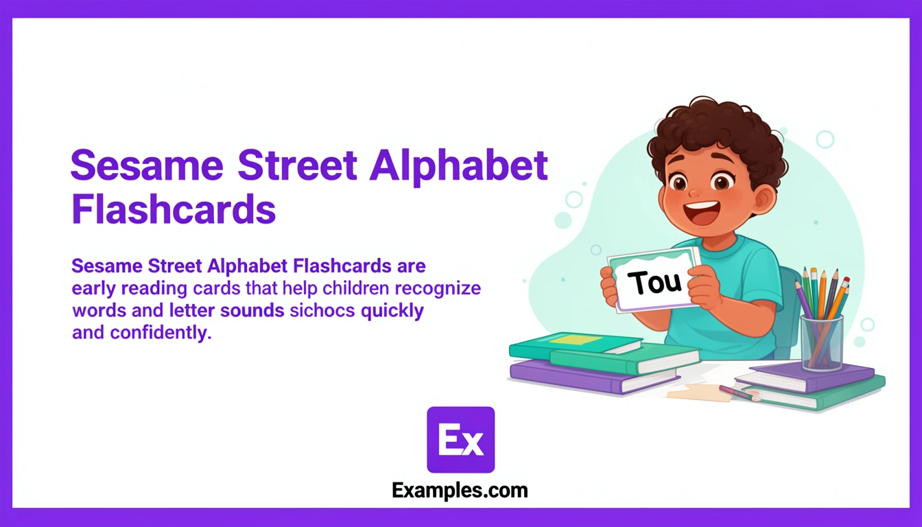 Sesame Street Alphabet Flashcard Examples, Create Sesame Street Alphabet Flashcards with AI