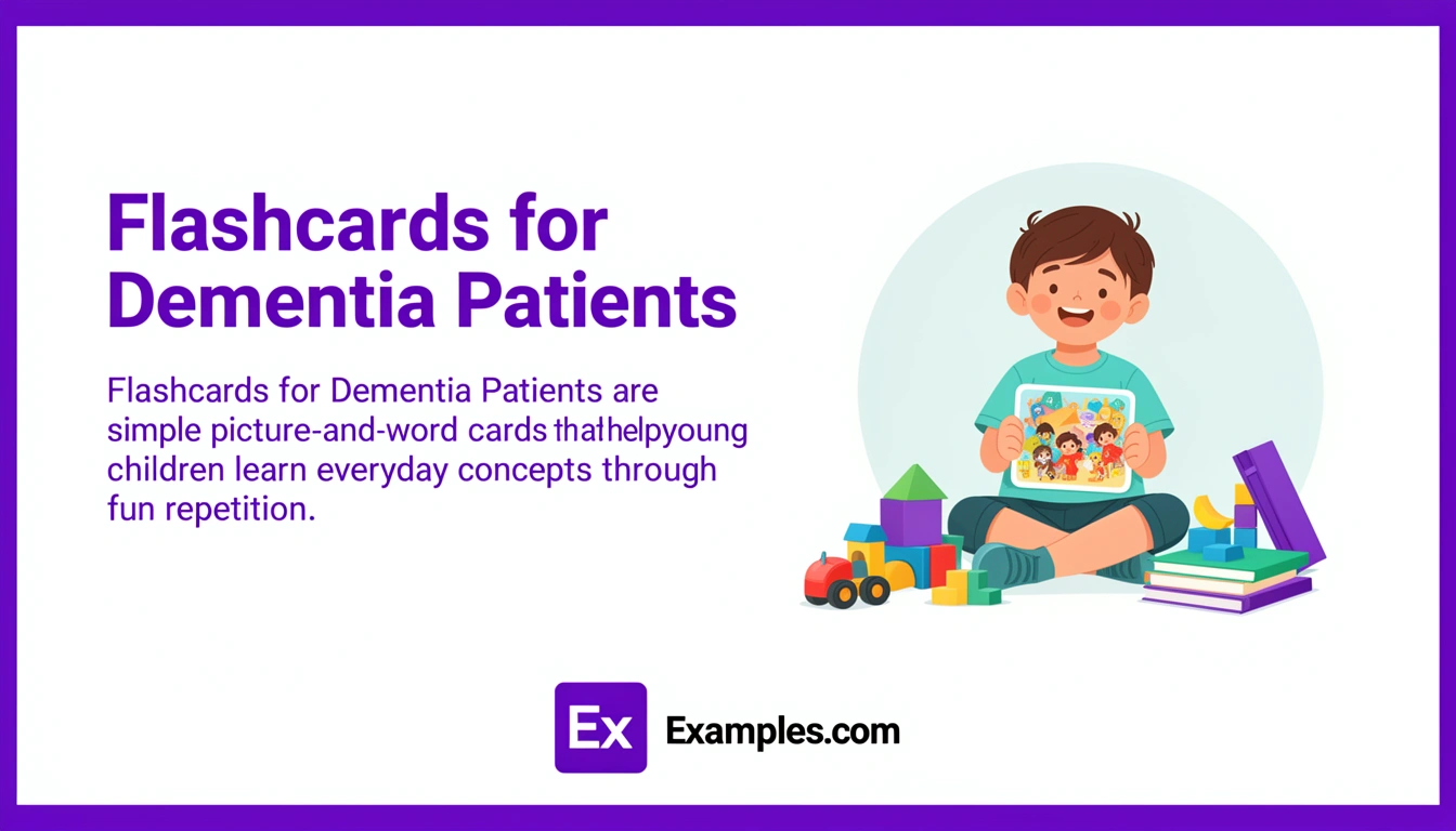 For Dementia Patients Flashcard Examples, Create For Dementia Patients Flashcards with AI