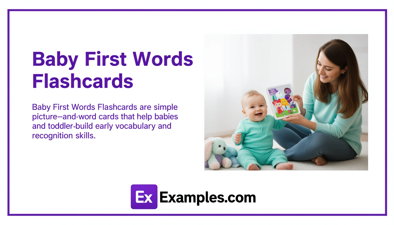 baby first words flashcards