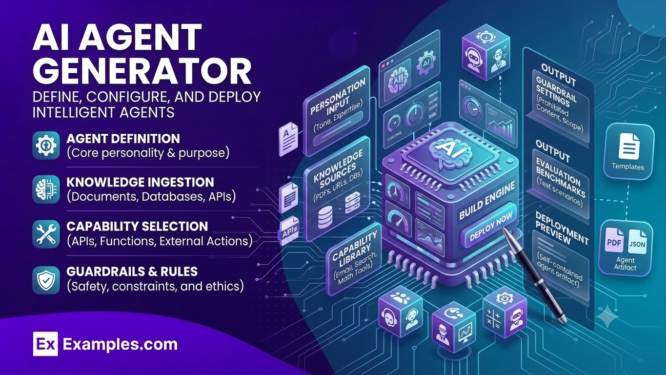 Free AI Agent Generator, 50+ Real AI Agent Examples