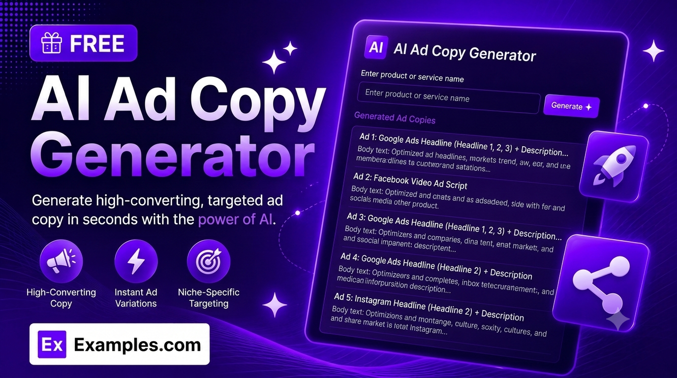 Free AI Ad Copy Generator