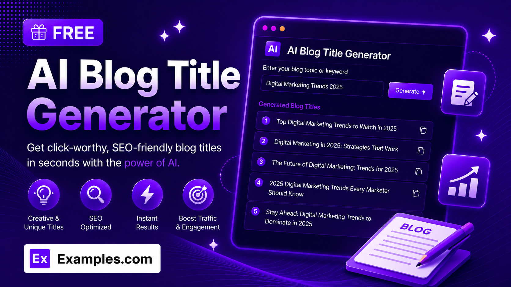 Free AI Blog Title Generator
