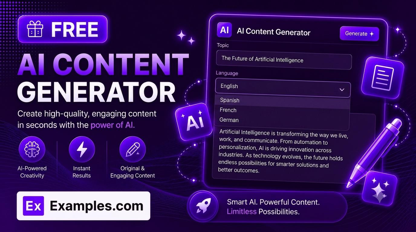 Free AI Content Generator