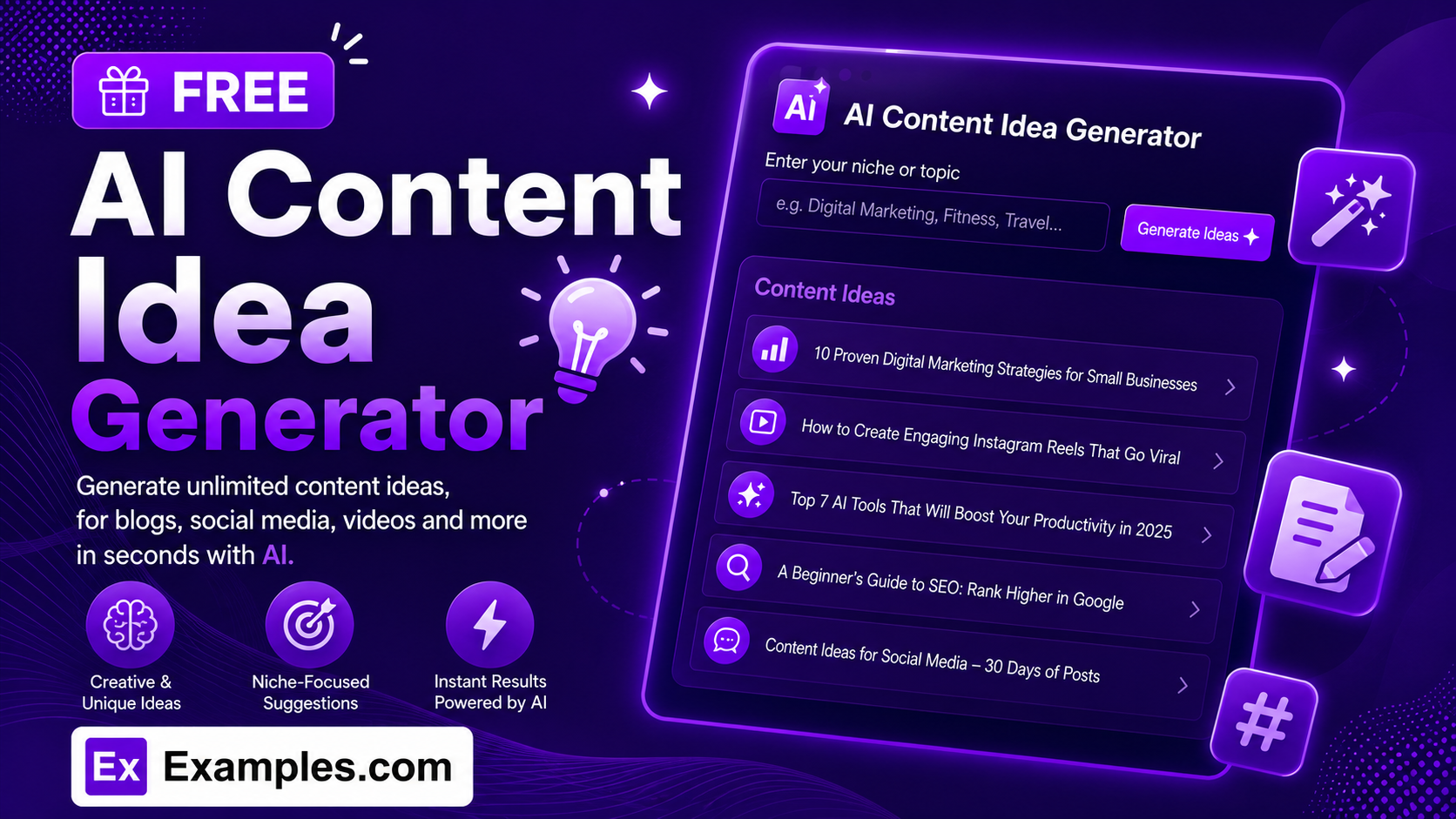 Free AI Content Idea Generator