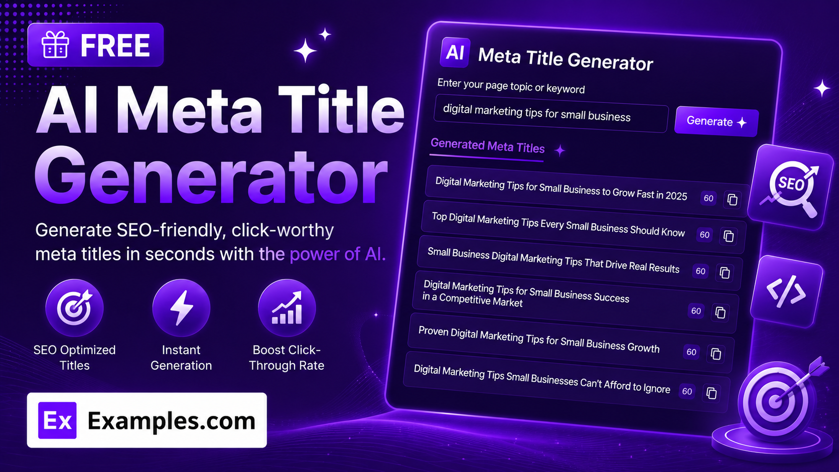 Free AI Meta Title Generator