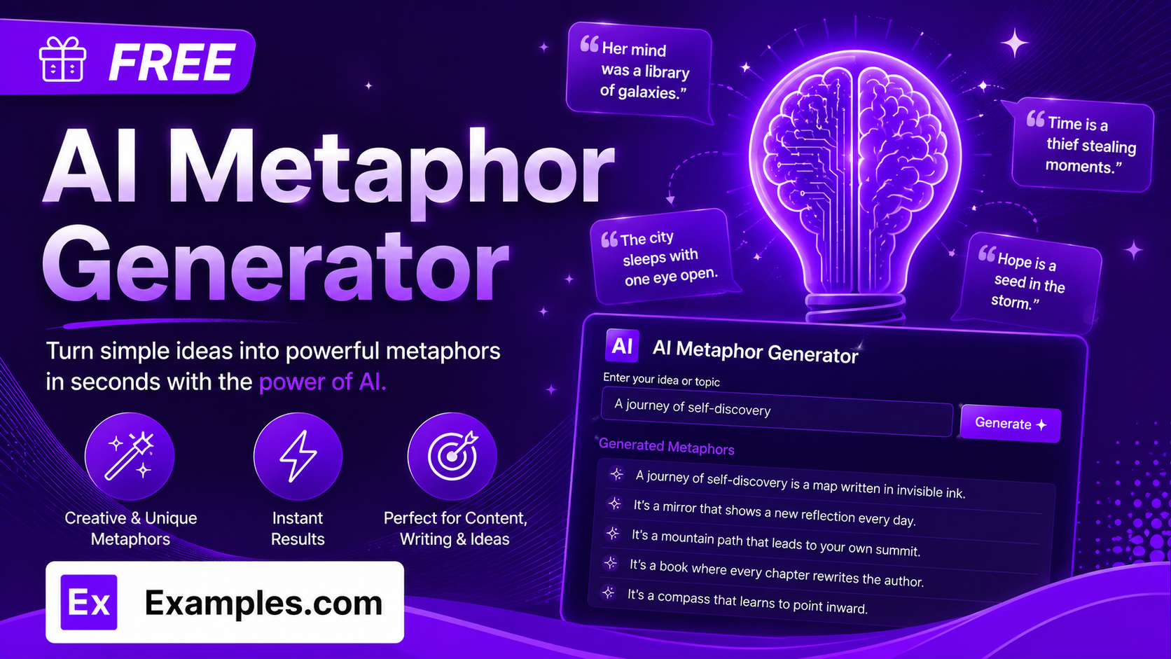 Free AI Metaphor Generator