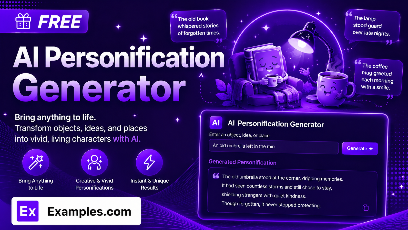 Free AI Personification Generator