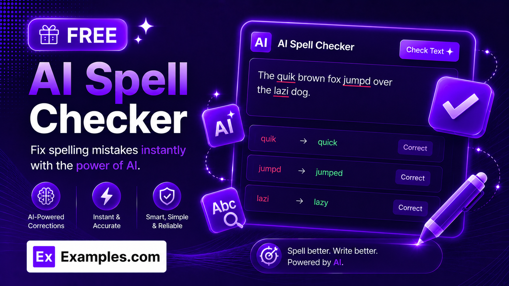 Free AI Spell Checker