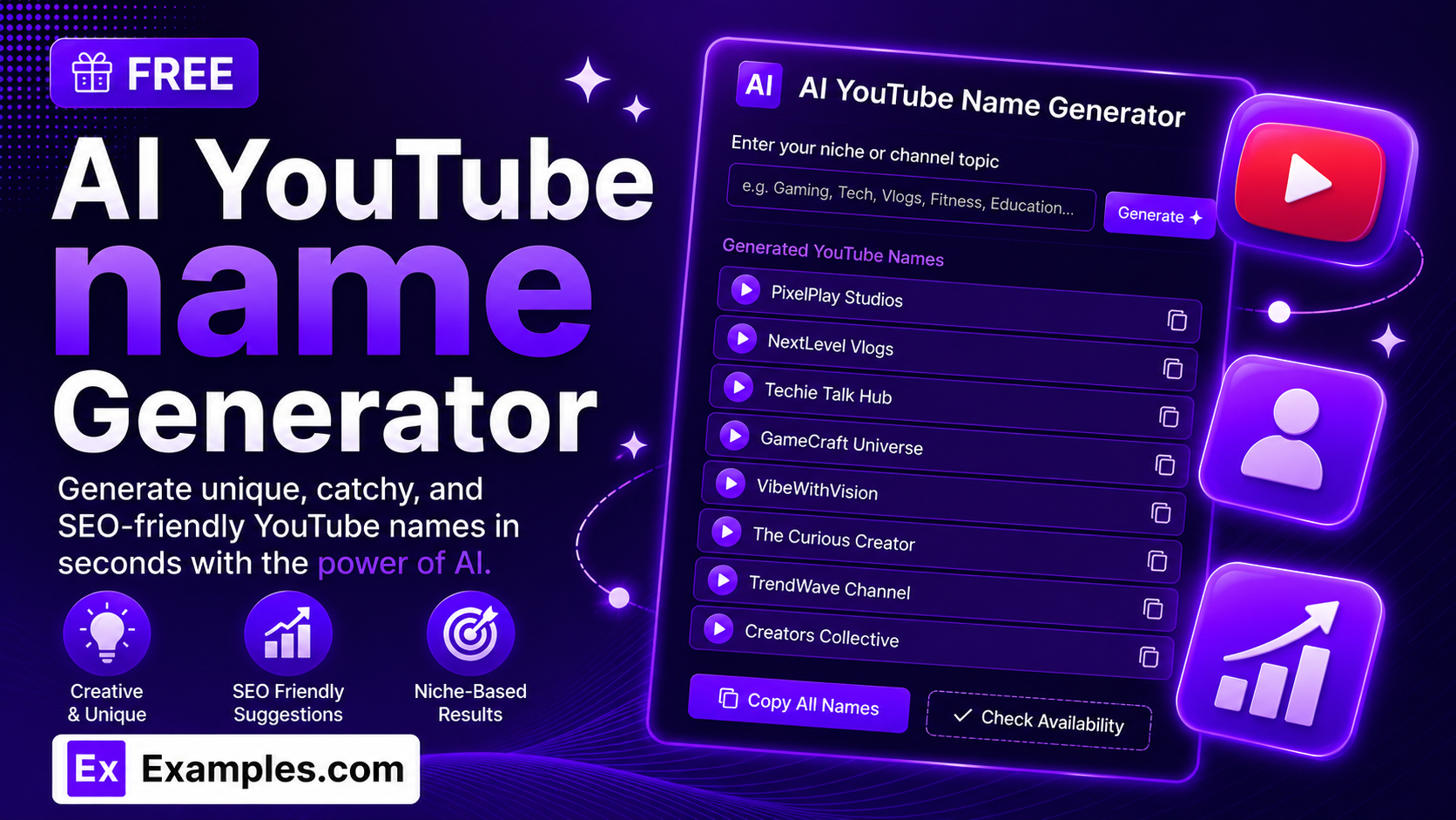 Free AI Youtube Name Generator