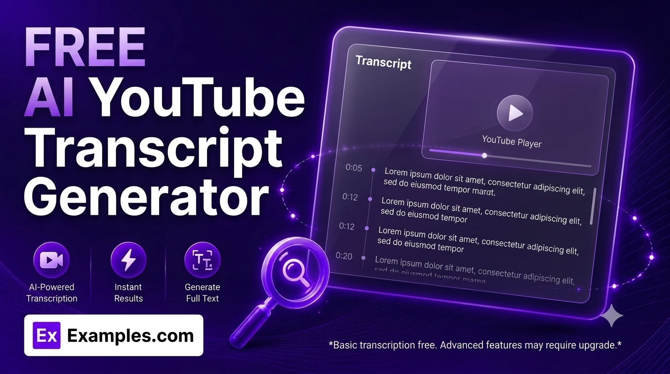AI Youtube Transcript Generator